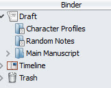 Scrivener file organization